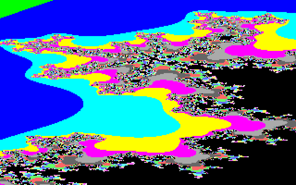 Mandelbrot atari screenshot